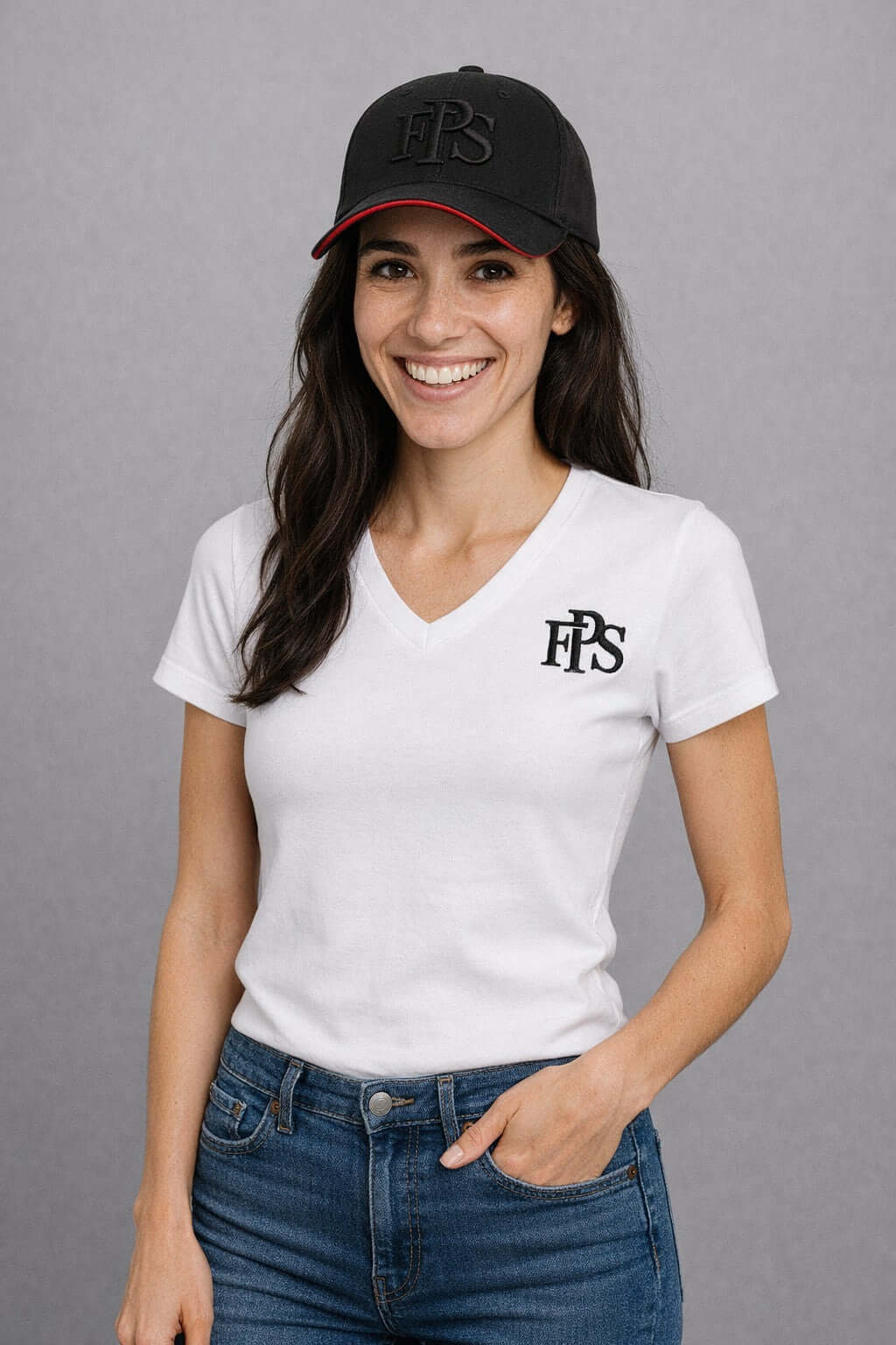 Mujer con camiseta FPS