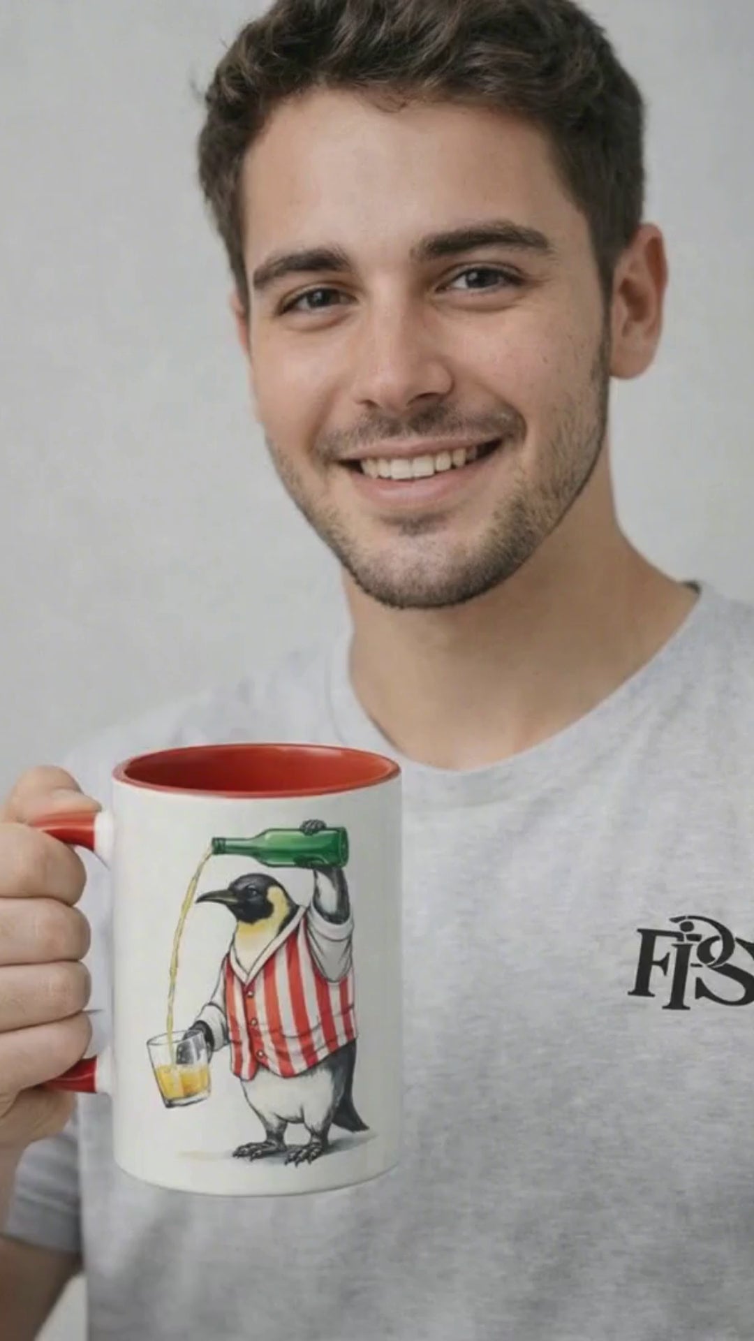taza pingüino FPS